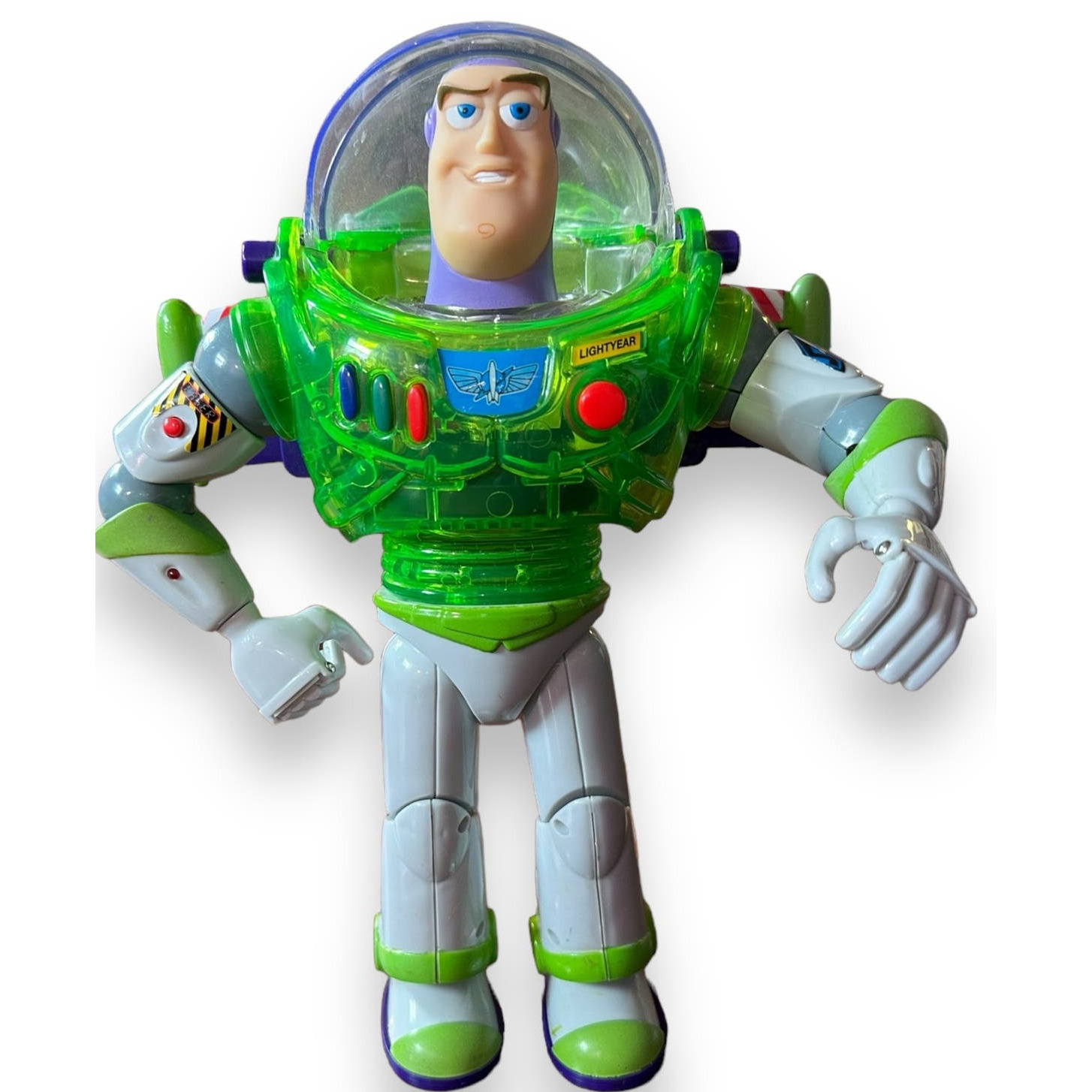 Works Vintage Interstellar Buzz Lightyear Disney Pixar Thinkway Toy Story Glows