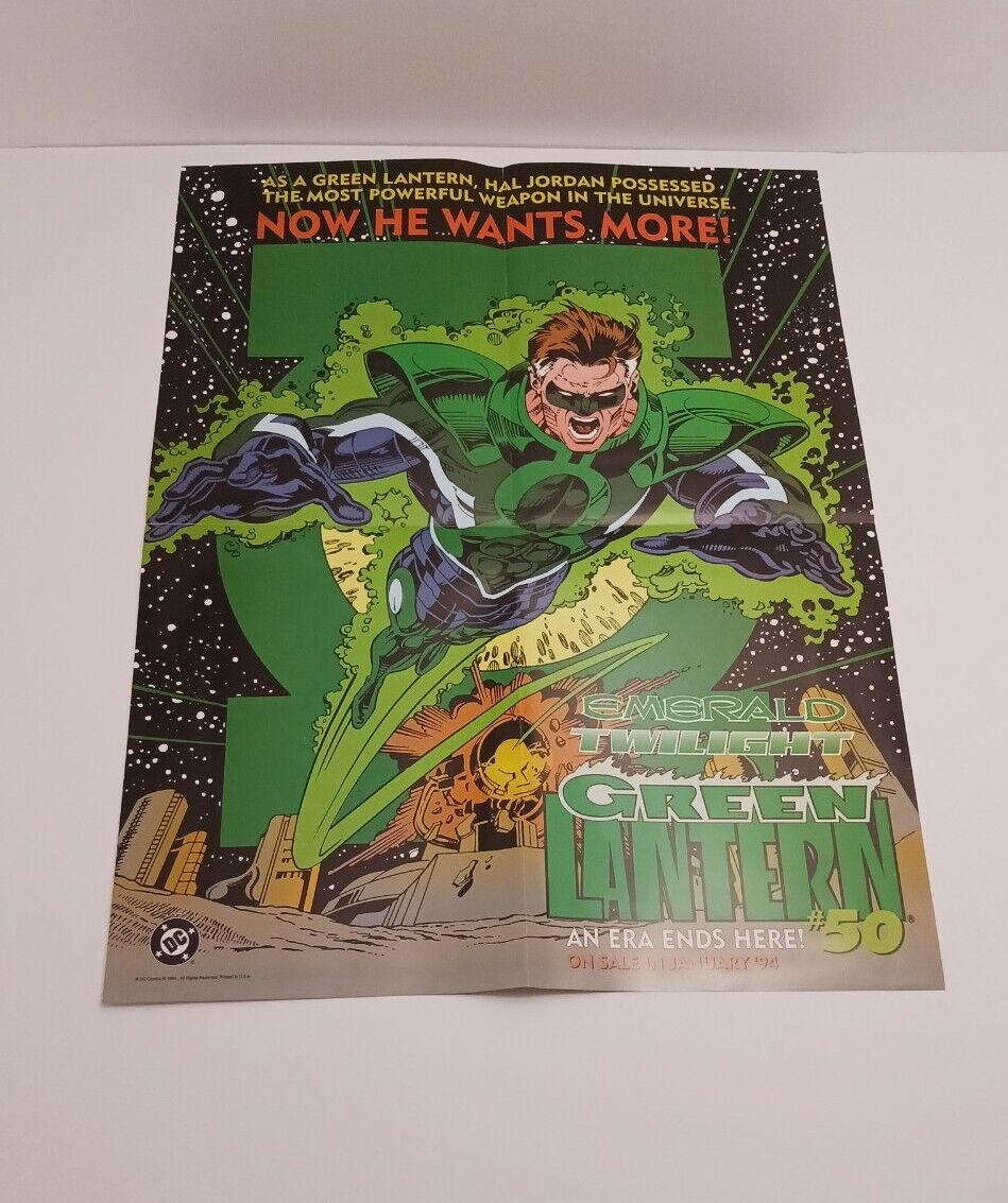 Vintage 1994 Green Lanter Emerald Twilight #50 Poster 17\