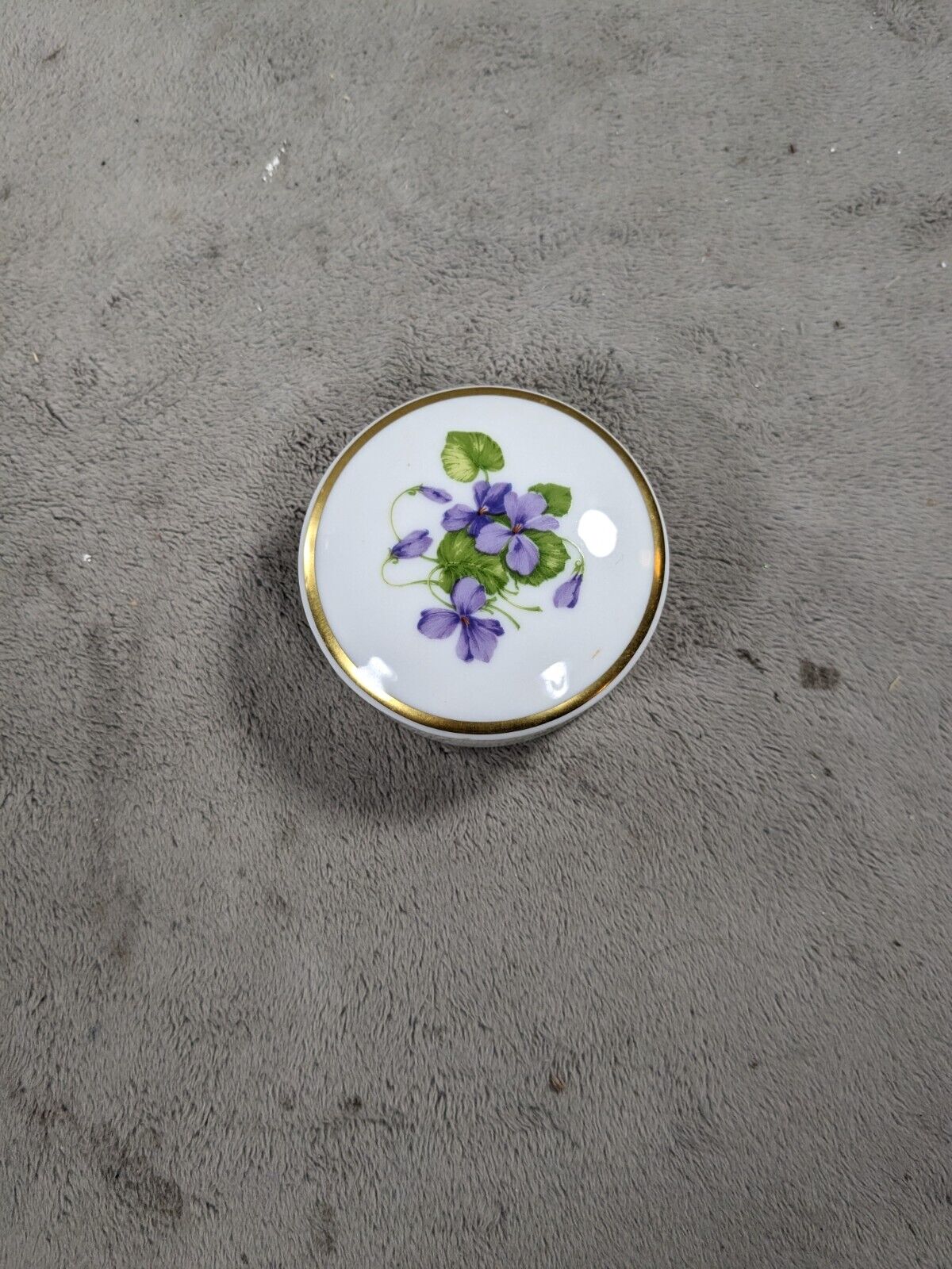 Kaiser W Viola Design Violets Porcelain Trinket Box 2\