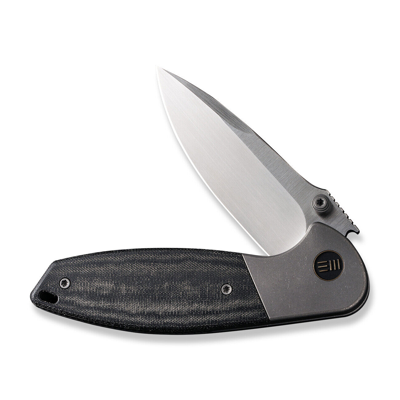 WE KNIFE Nitro Mini 22015-3 Linen Micarta Titanium 20CV Stainless Pocket Knives