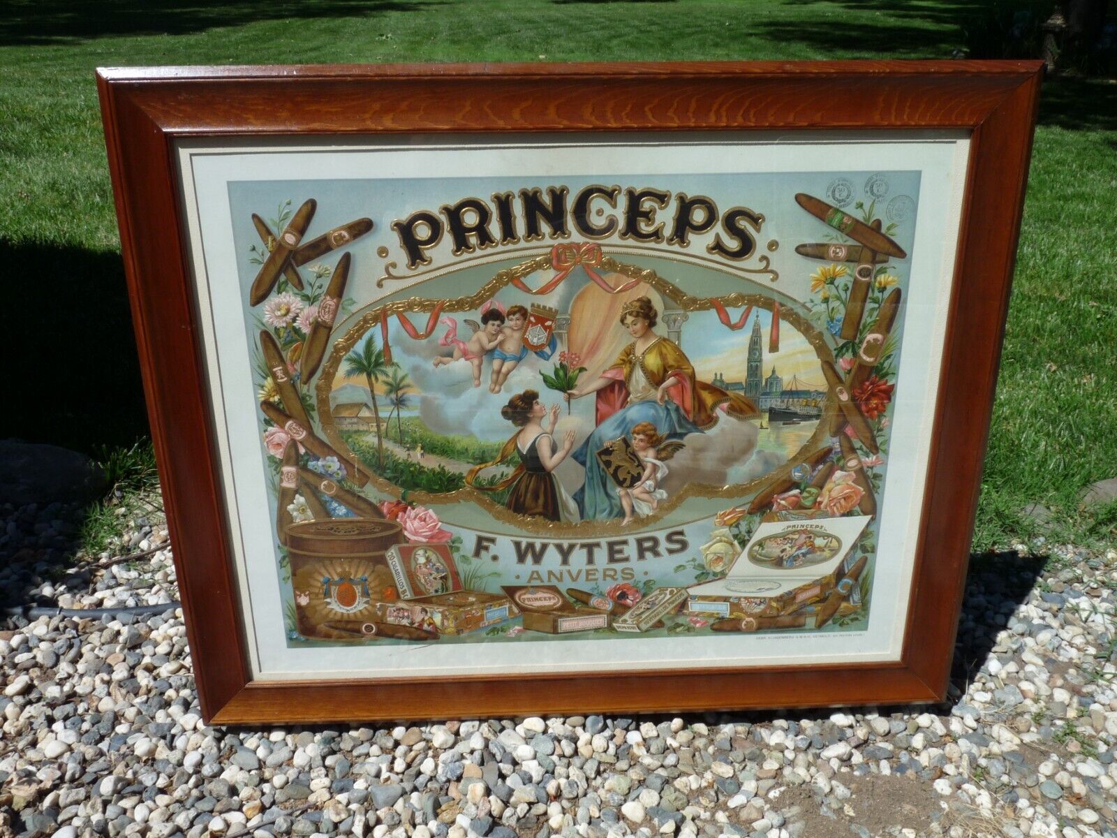 Antique Original princeps cigars f. wyters anvers advertisement circa 1890 wow