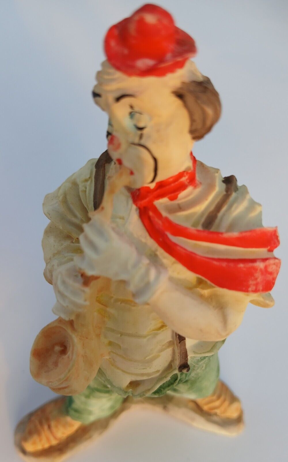  Clown Figurine with Red Hat and Saxophone (1986)
