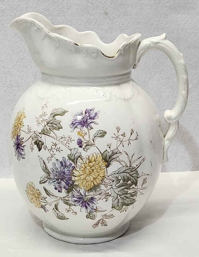 Mark Query IPC 1890\'s Pitcher Vase 11 Inches Tall