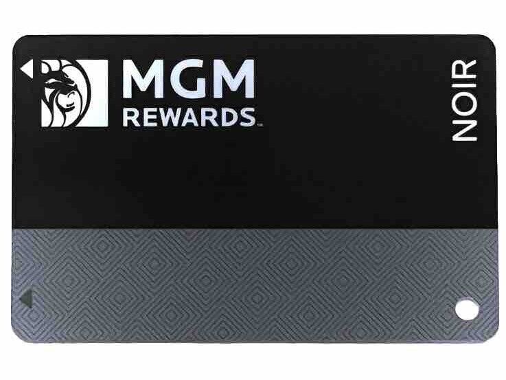 MLIFE MGM REWARDS NOIR SLOT PLAYERS CARD BLANK NO NAME