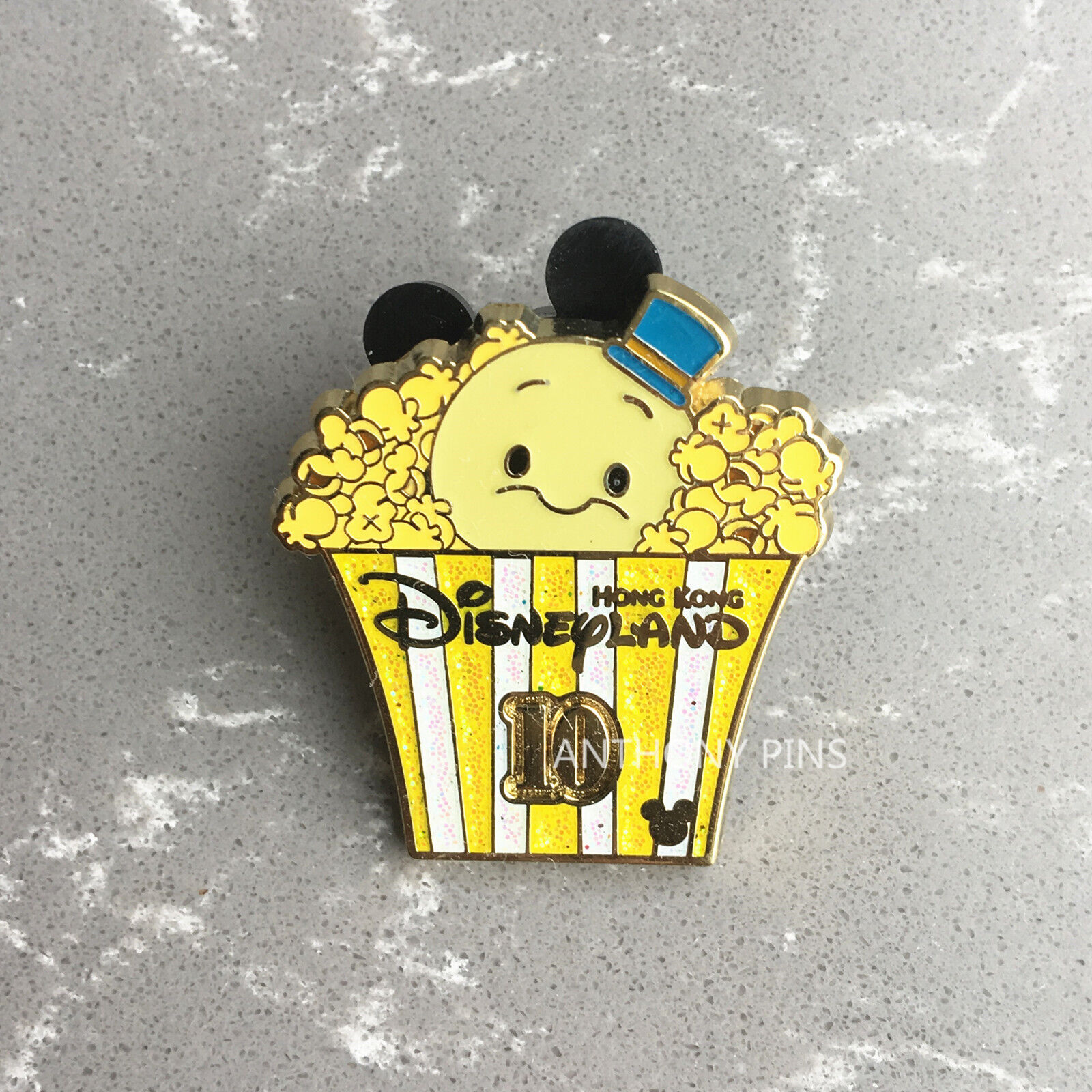 Disney Pin Hong Kong HKDL Tsum Popcorn Hidden Mickey HM Cricket VHTF