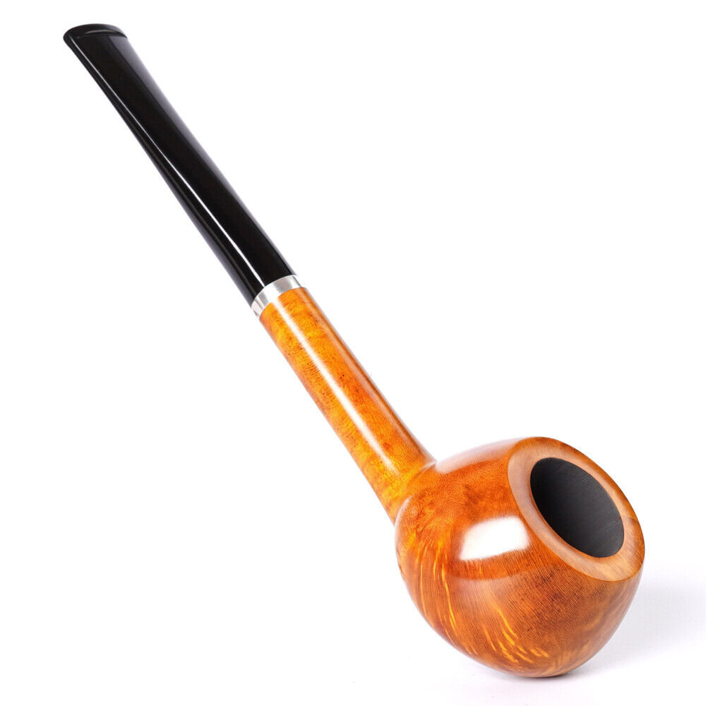 Handcrafted Briar Tomato Pipe Straight Stem Wooden Tobacco Pipe Smooth Finished
