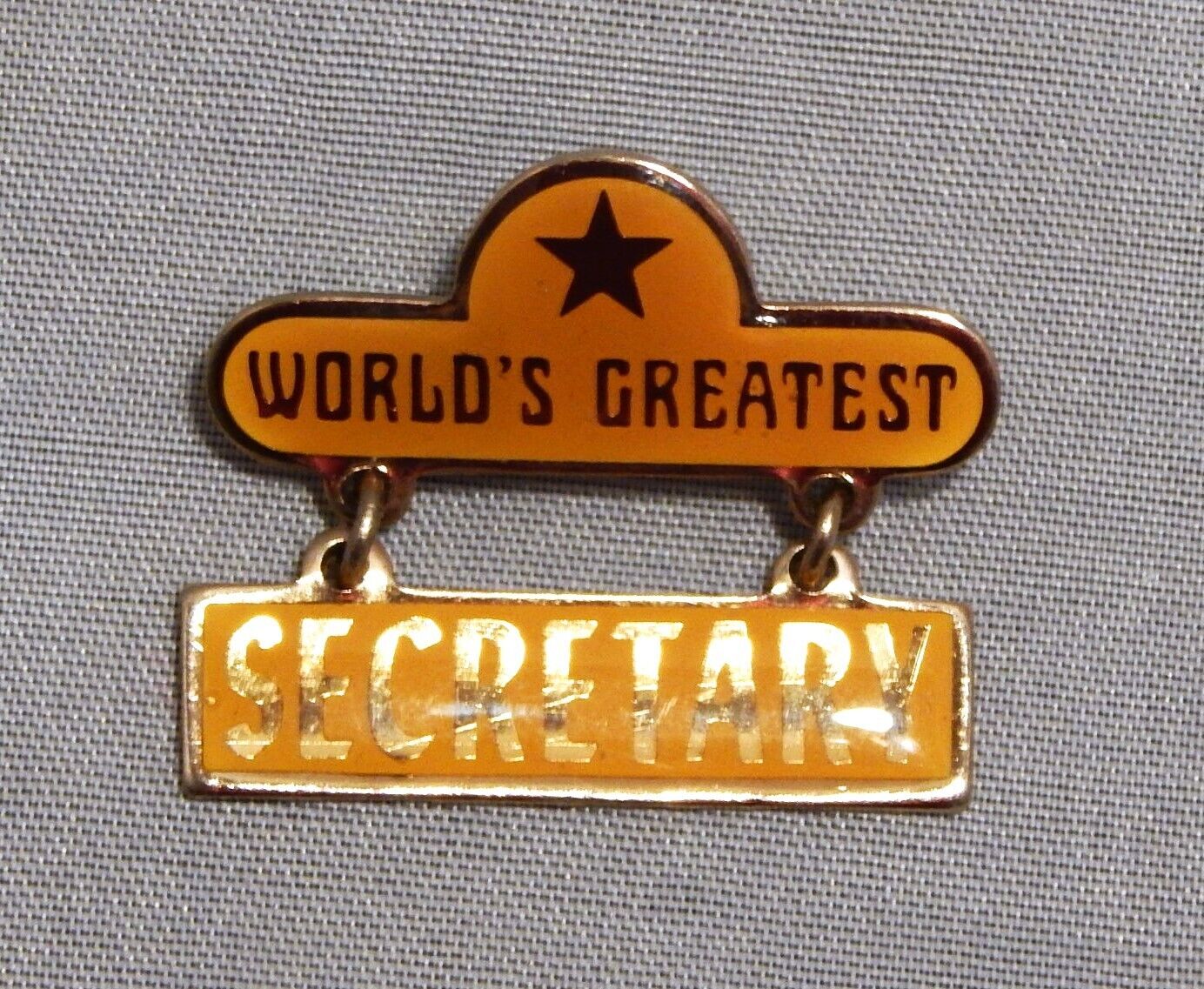 Vintage 1979 World's Greatest Secretary Pin