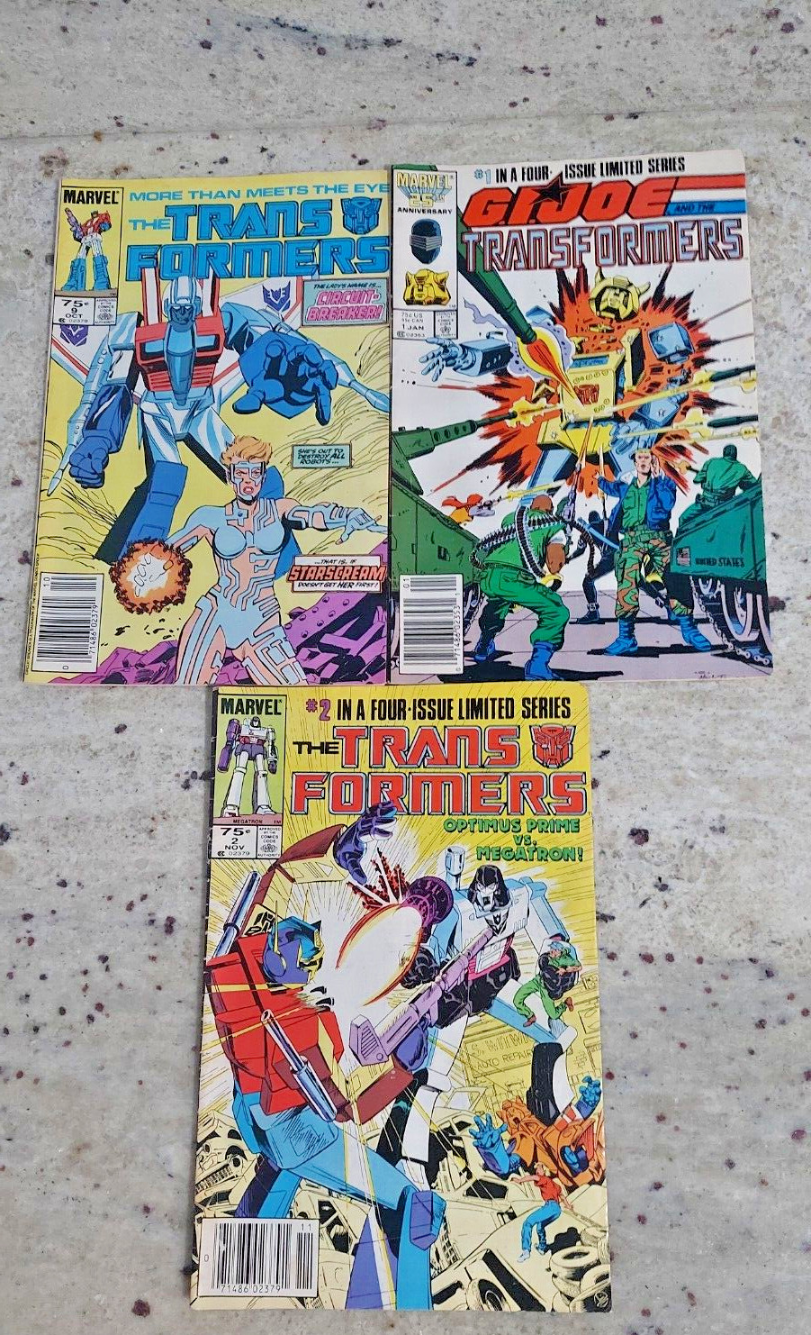 Vintage Marvel Comics Classic Transformers Issues