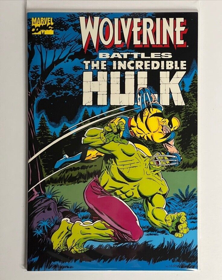 Wolverine Battles The Incredible Hulk Marvel Comics