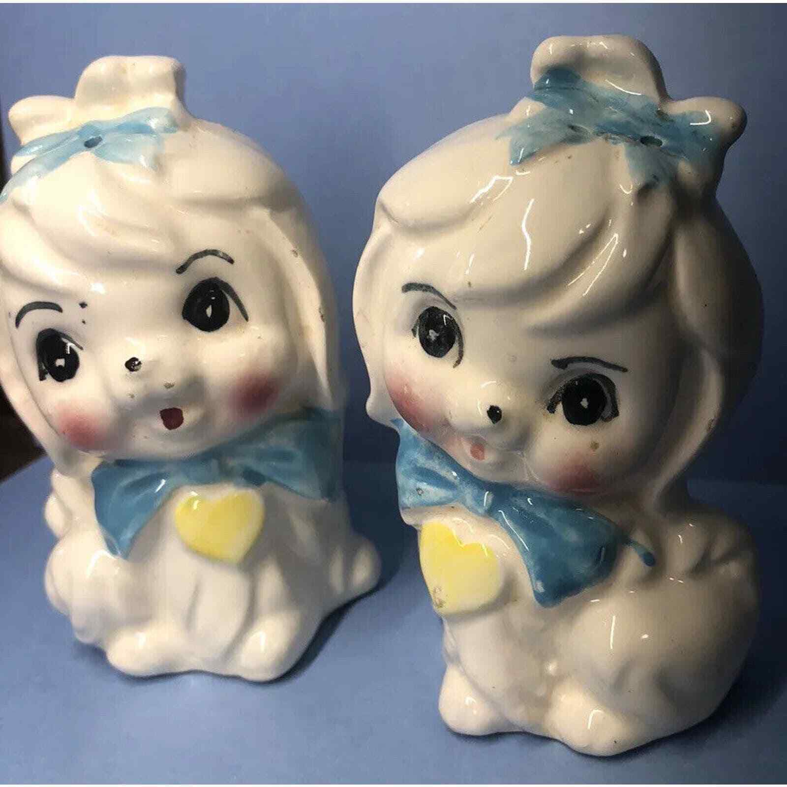 Lefton Japan Mr Toodles Salt and Pepper Shakers with Stoppers Vintage