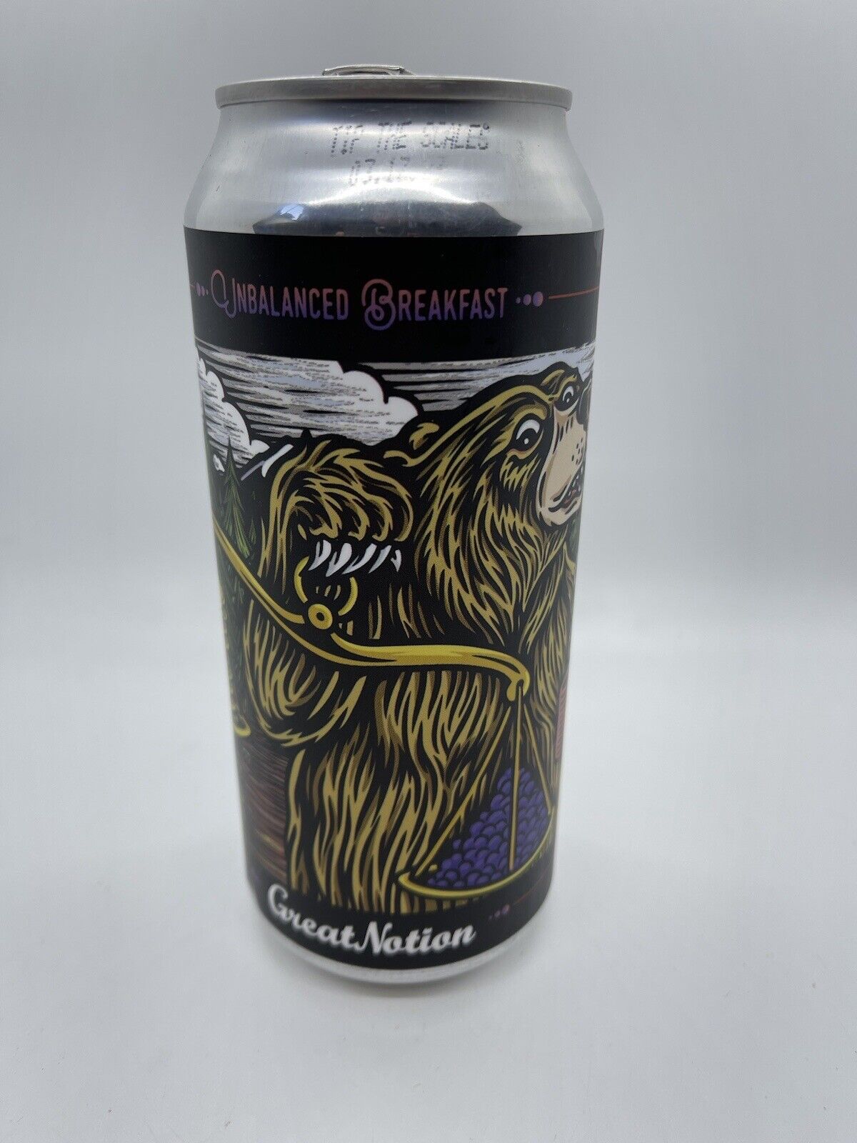 Great Notion Bear Stout EMPTY Can Collectible Craft Beer Portland PDX Oregon OR