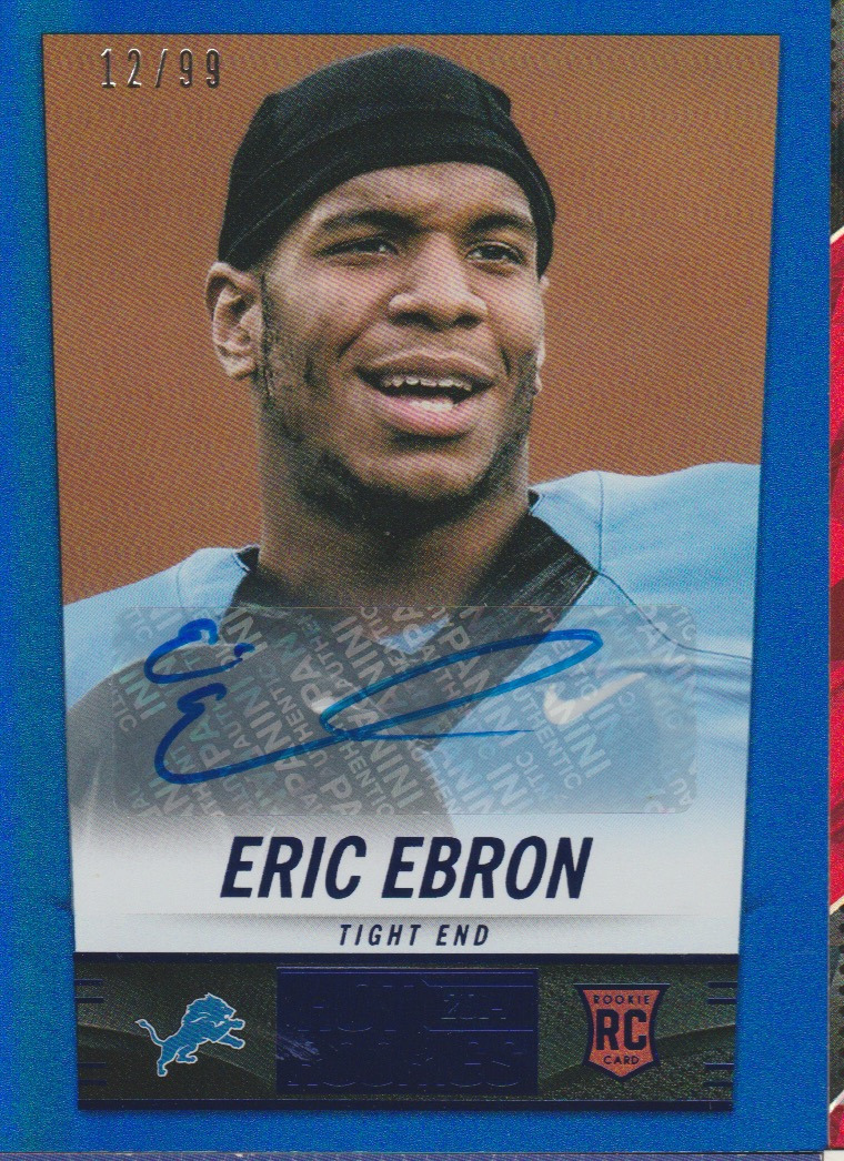 Eric Ebron 2014 Panini Hot Rookies RC auto autograph card 369 /99