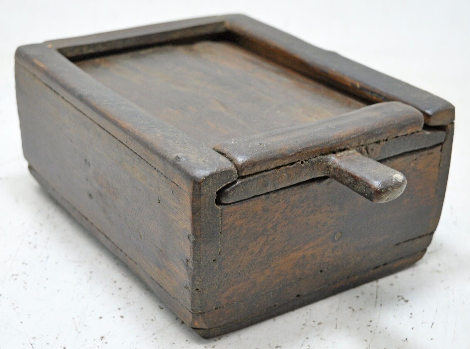 Antique Wooden Kitchenware Spice Box Original Old Hand Crafted