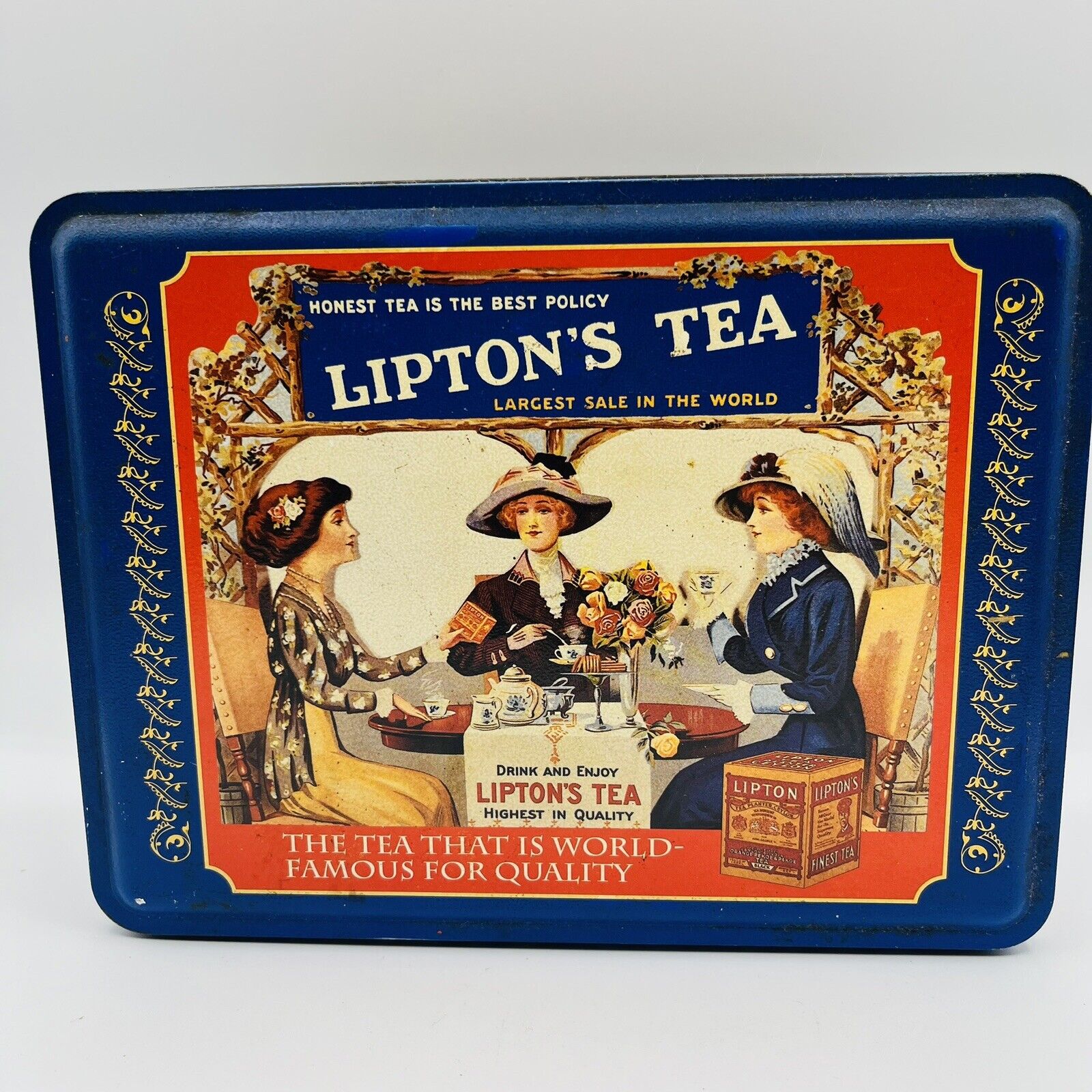 Vintage Liptons Tea Collectors Tin