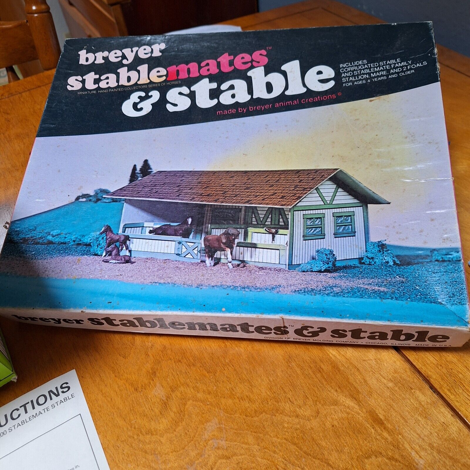 Vintage Breyer Stablemate Stable 1976 BARN ONLY #3085 w/ Box and Instructions