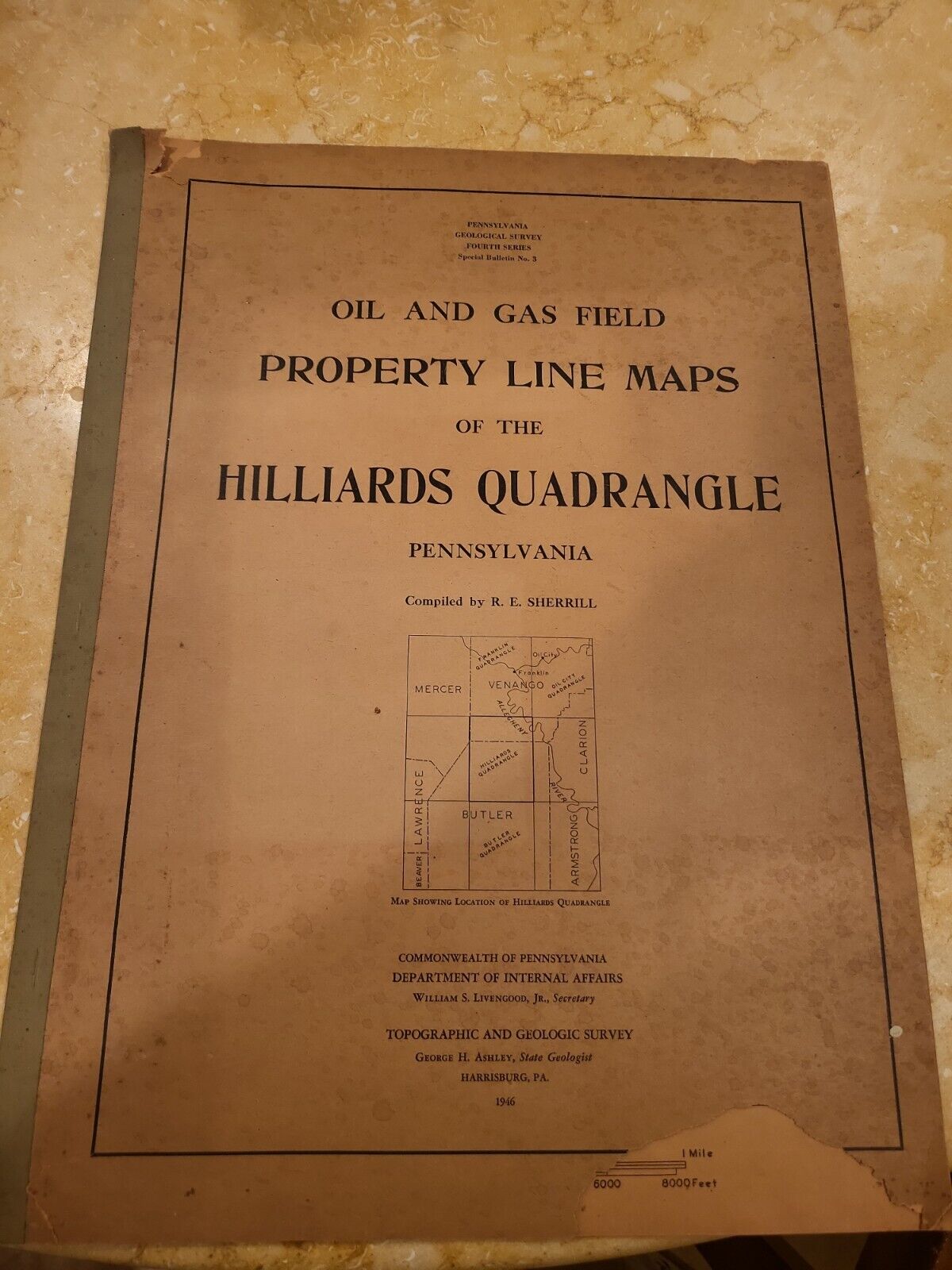 Oil and Gas Field Property Line Maps. 1946