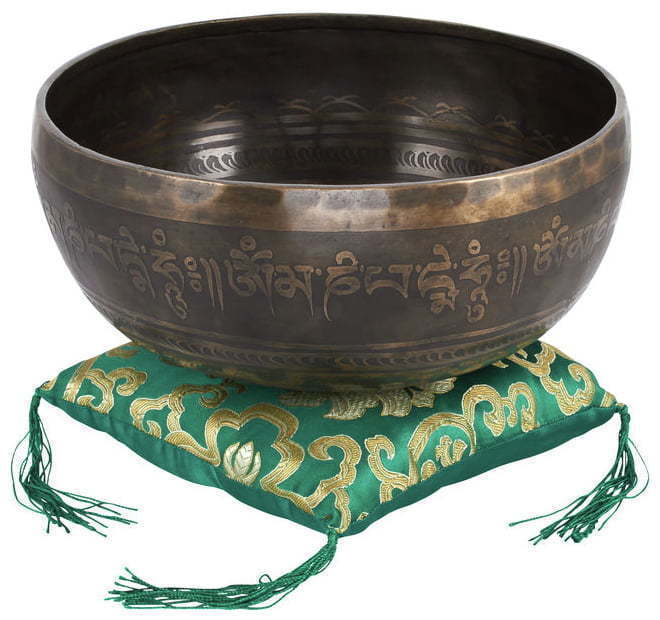Rare and old antique singing bowl-Hand-hammer Tibetan bowls-Free Cushion striker