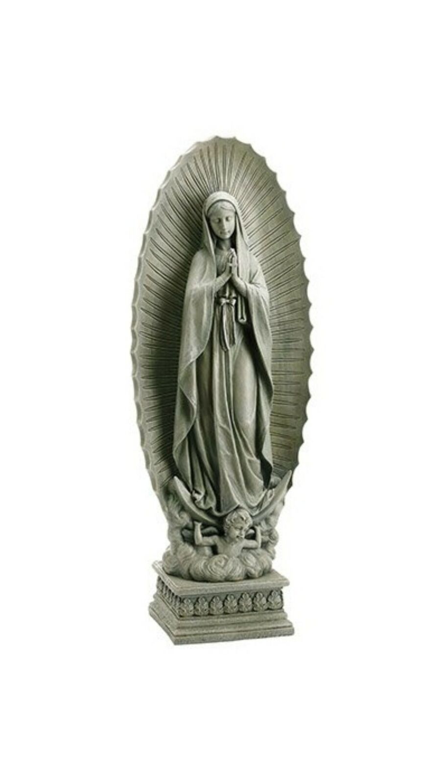 N.G. Catholic Our Lady of Guadalupe Resin Garden Statue, 37 1/2 Inch