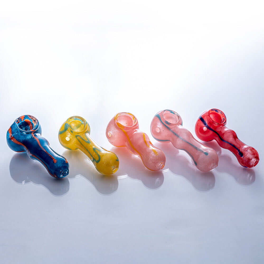 Peanut Glass Spoon Hand Pipes Tobacco Bowls Frit Ringed - Save Up To 50% Off