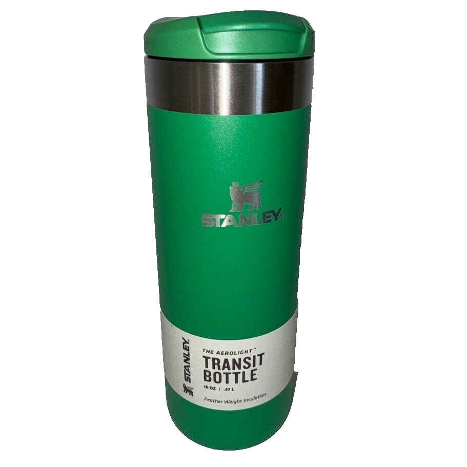 Stanley 16 oz Transit Bottle Feather Weight Insulation Green NEW