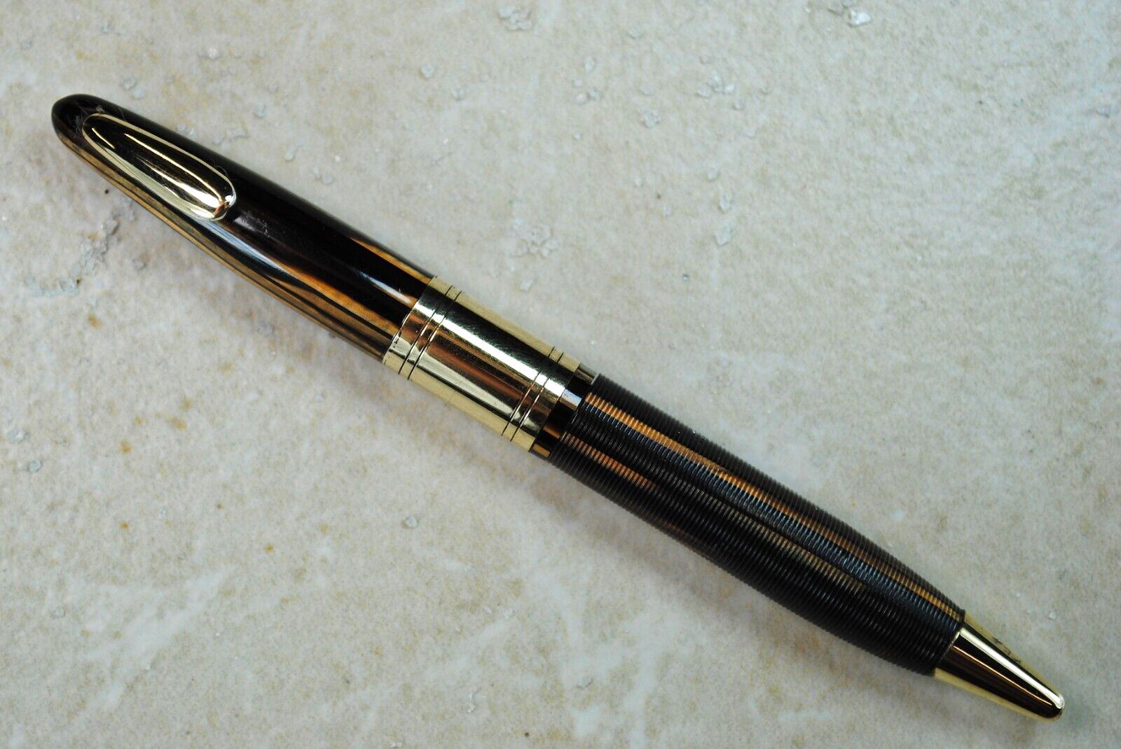 Restored Sheaffer EXCELLENT Golden Brown Tucky Valiant II Pencil, ca 1945-6