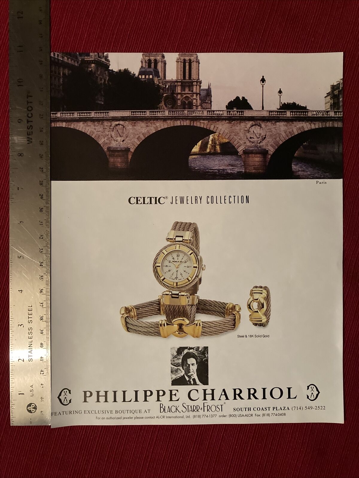 Philippe Charriol Celtic Jewelry Collection 1992 Print Ad - Great To Frame