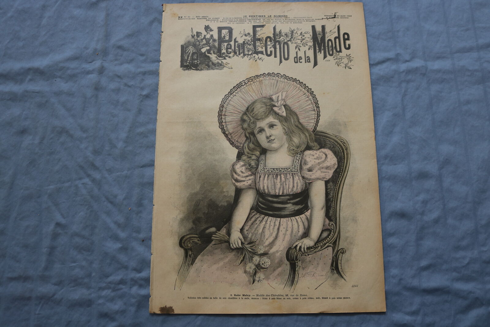 1897 AUGUST 29 LE PETIT ECHO DE LA MODE MAGAZINE - ROBE MALEY - FRENCH - NP 8664