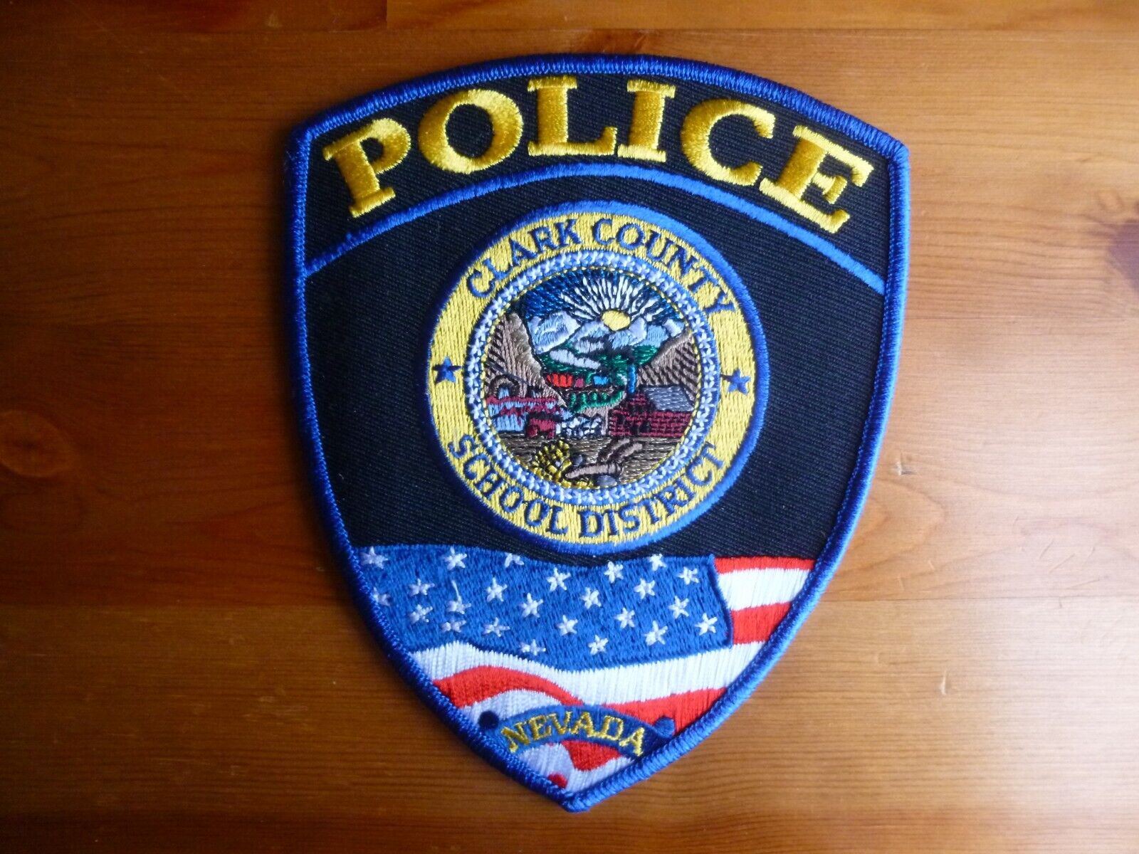CLARK COUNTY NEVADA POLICE Patch NV USA SCHOOL DISTRICT obsolete