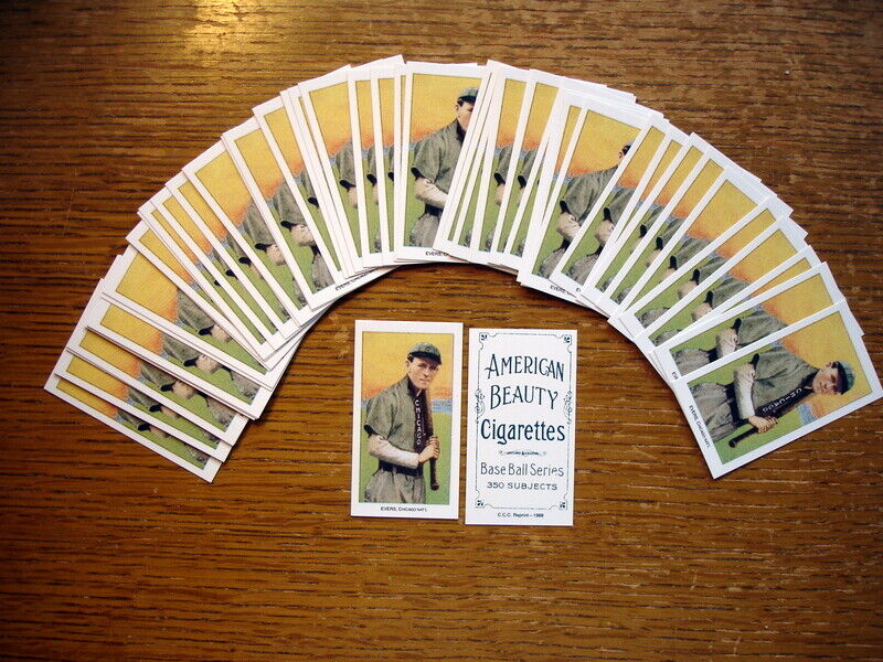 50 Johnny Evers CCC 1988 Reprint Baseball Cards Amer. Beauty Cigarettes Exc.