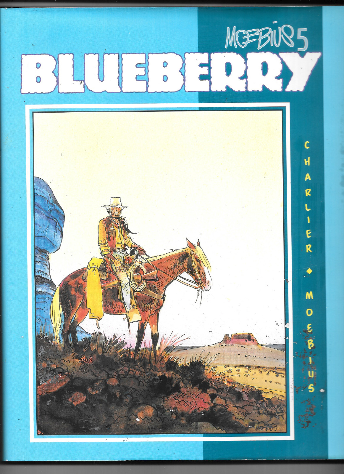 Moebius 5 Blueberry 1990 Signed 1190/1500 Hardcover 172 pp VF Heavy Metal Art