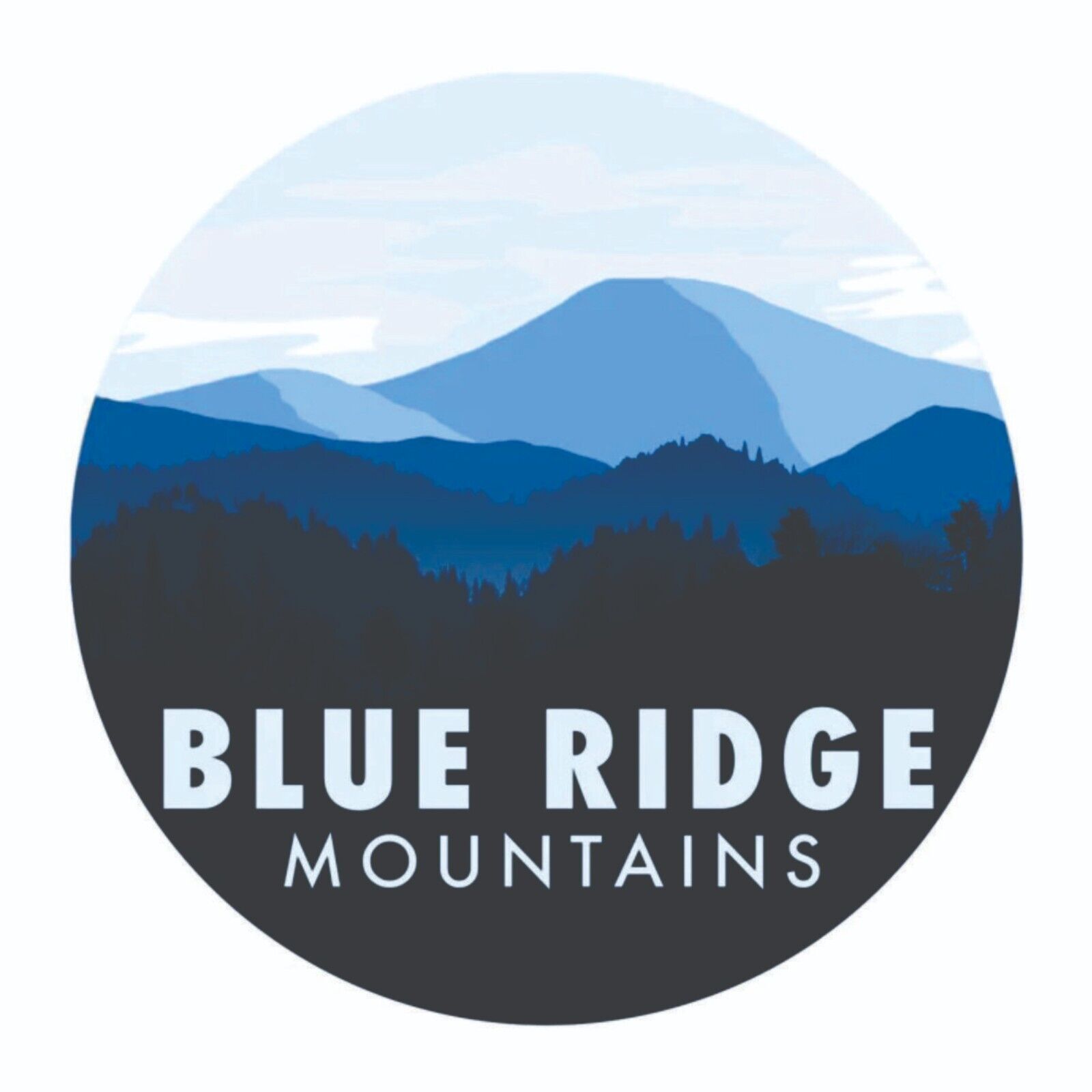 Blue Ridge Mountains North Carolina Sticker Decal
