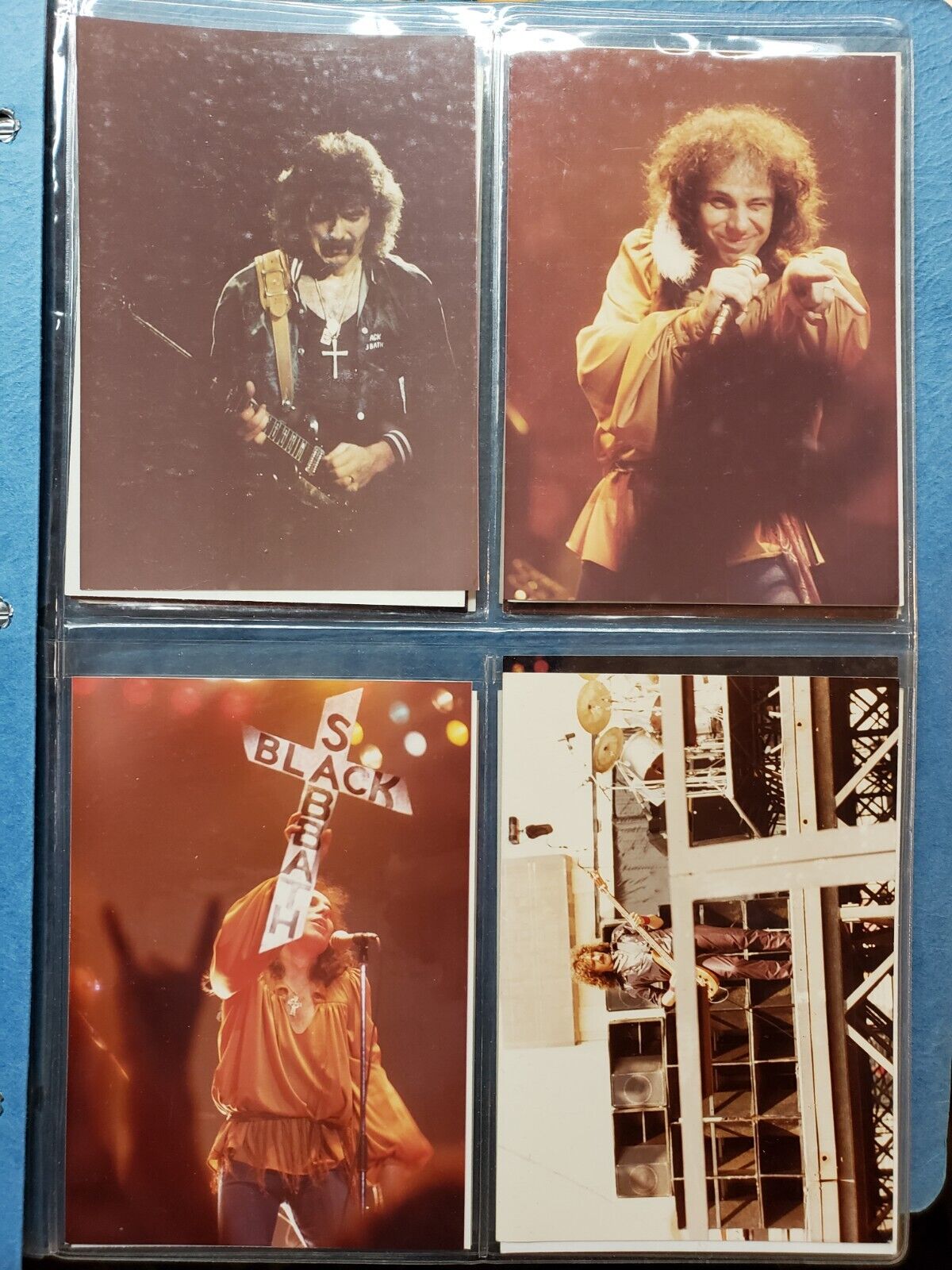 Lot of 21 Vintage Black Sabbath Concert Photographs, 1980s, Dio, Ozzy, Iommi