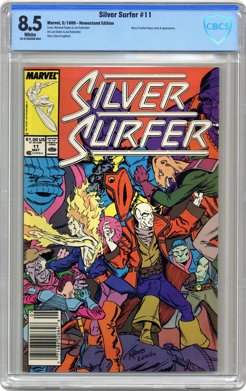 Silver Surfer #11 CBCS 8.5 Newsstand 1988 19-47253CB-004