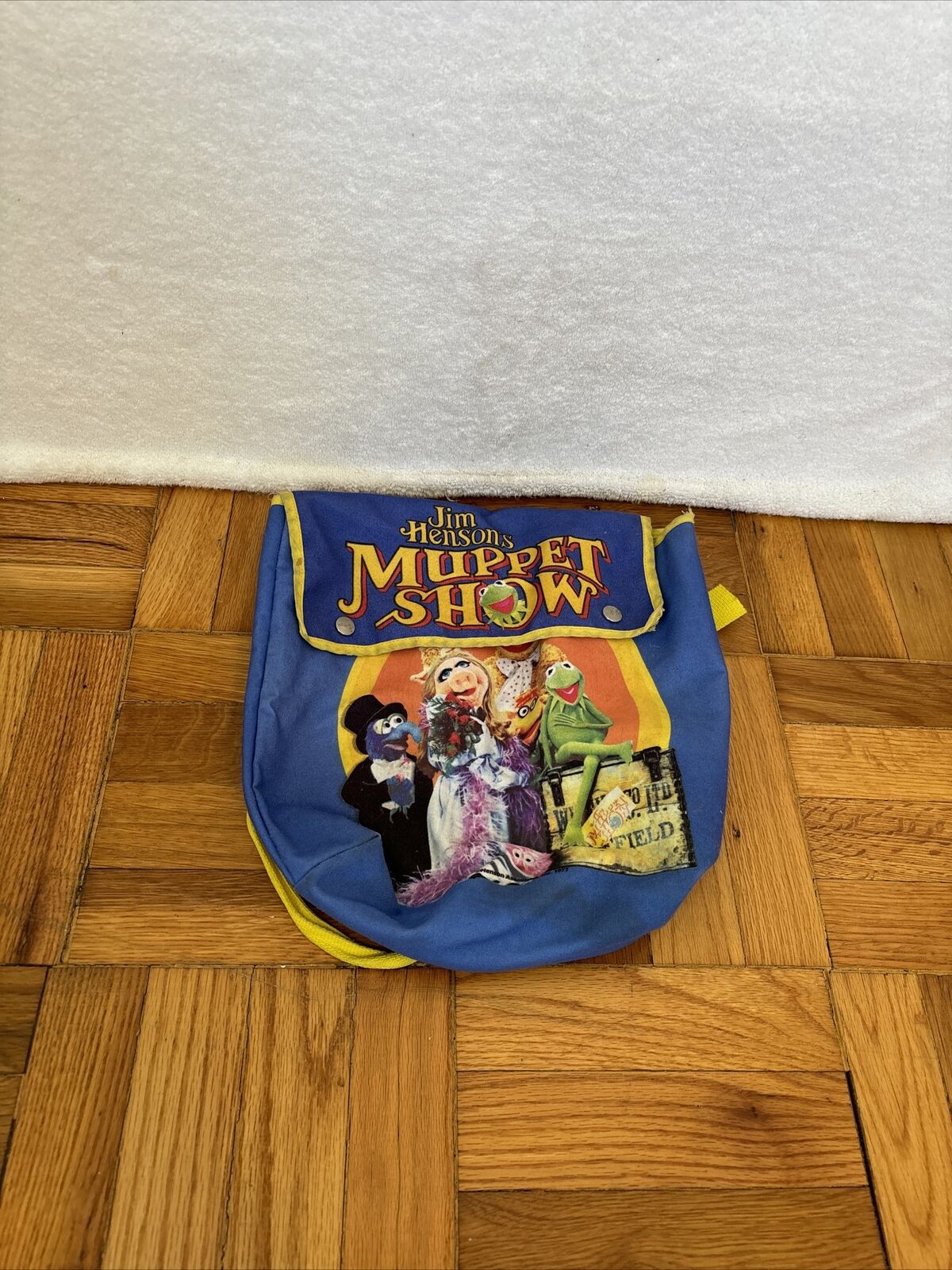 Rare 1977 Jim Henson\'s Muppet Show Tote Bag Adjustable Thermos