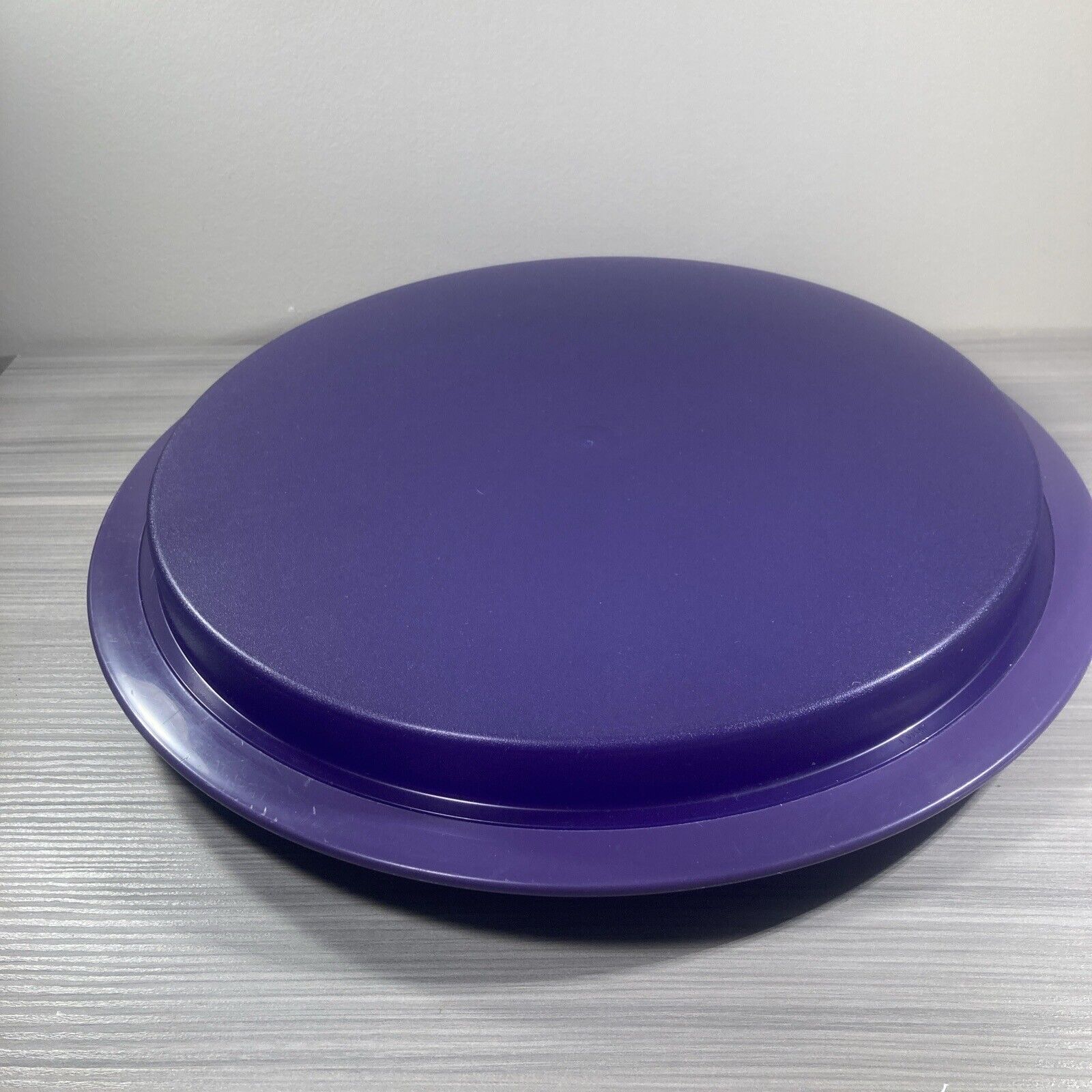 Tupperware Large Serving Tray Round Purple Vintage Rare New 
