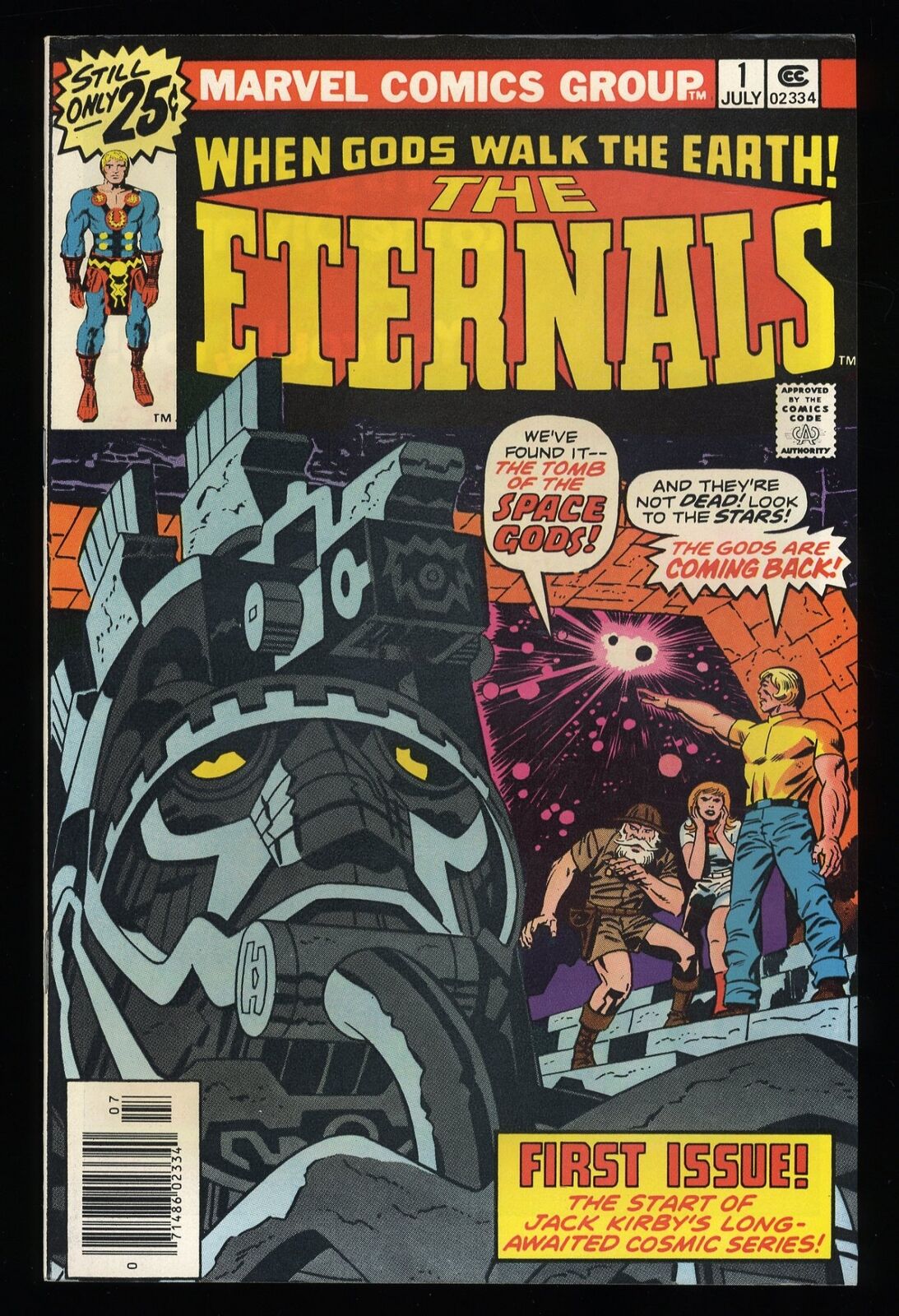 Eternals #1 NM 9.4 Origin and 1st Appearance Jack Kirby Art Marvel 1976