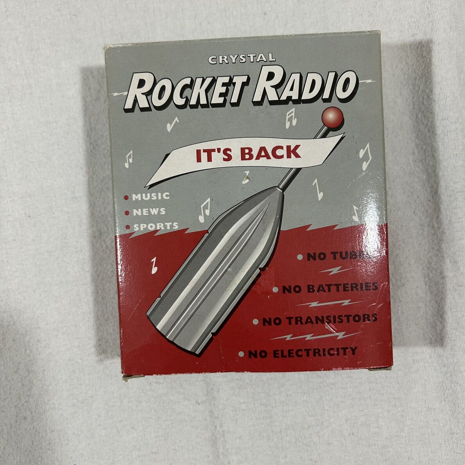 Restoration Hardware Crystal Rocket Radio New
