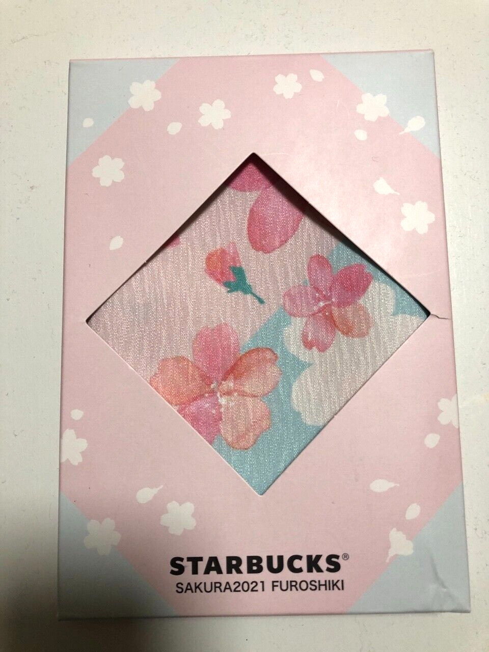 Starbucks SAKURA 2021 FUROSHIKI Japanese Cloth Spring Pink Cherry Blossoms New