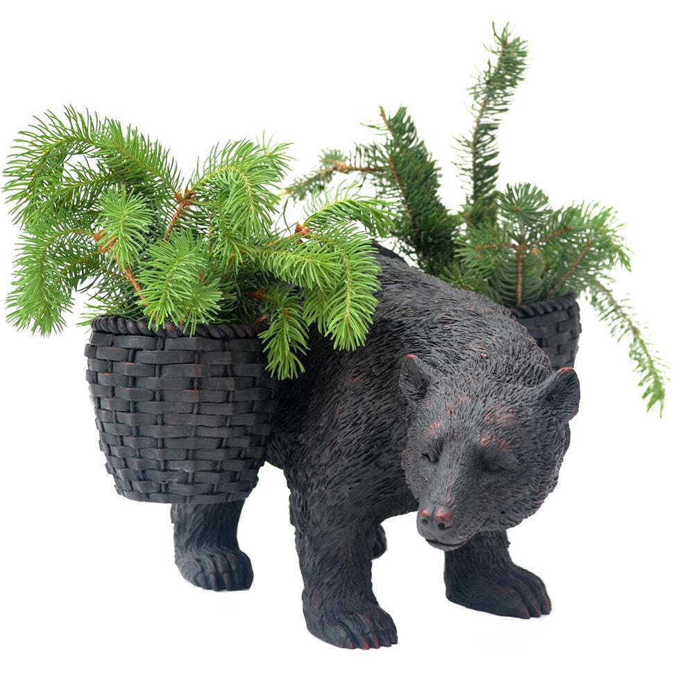 Delamere Design Bear Lawn Ornament with Planters