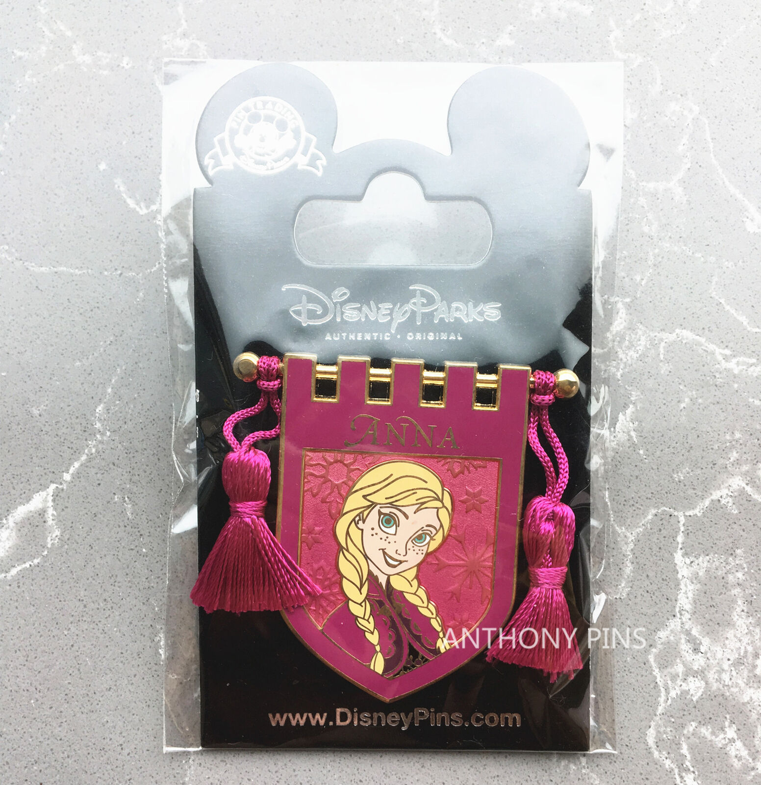 Shanghai Disney Pin SHDL Princess Series Frozen Elsa Anna New on Card Rare