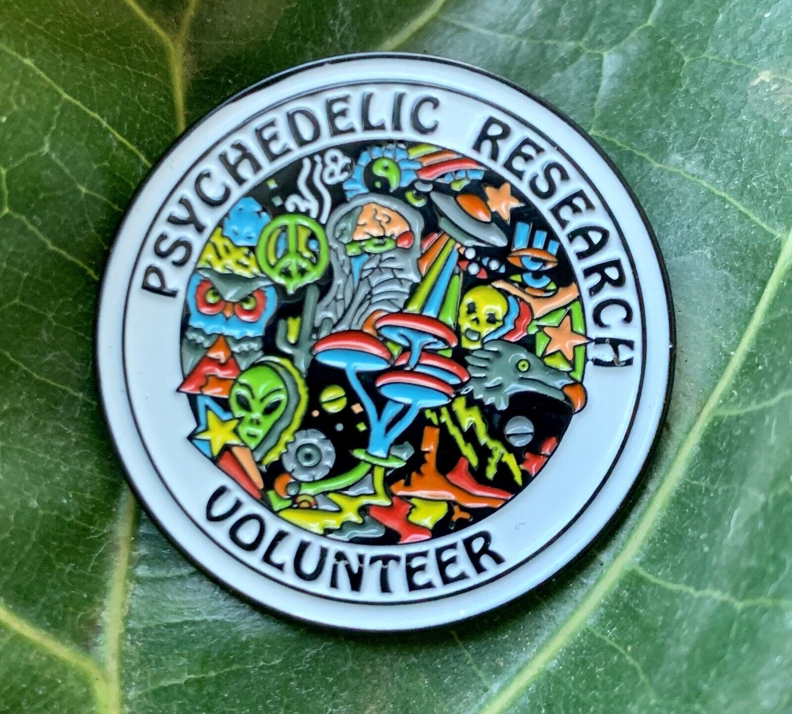 Psychedelic Research Volunteer Pin