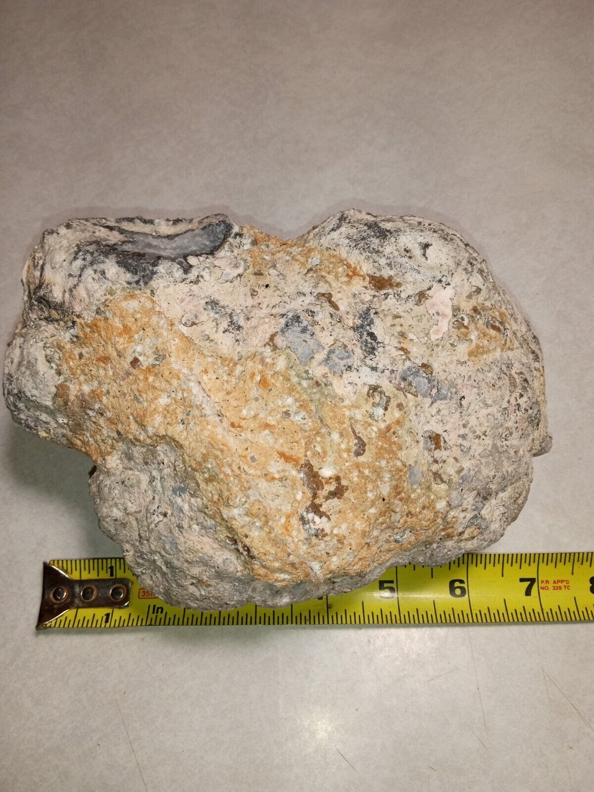 7 inch Unopened JUMBO Geode WOW  5 lbs. 13.7 oz  Crystals  MEXICO JUMBO #7