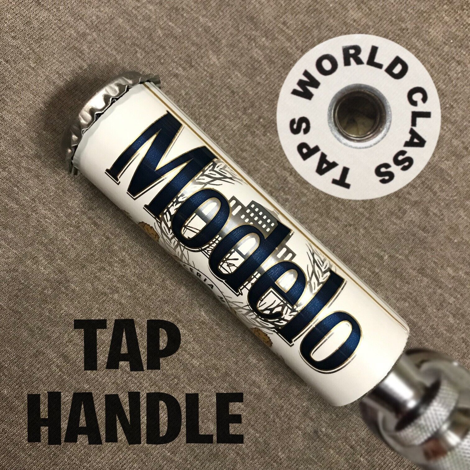short slim MODELO ESPECIAL BEER TAP HANDLE marker tapper stubby MEXICO 3.5in