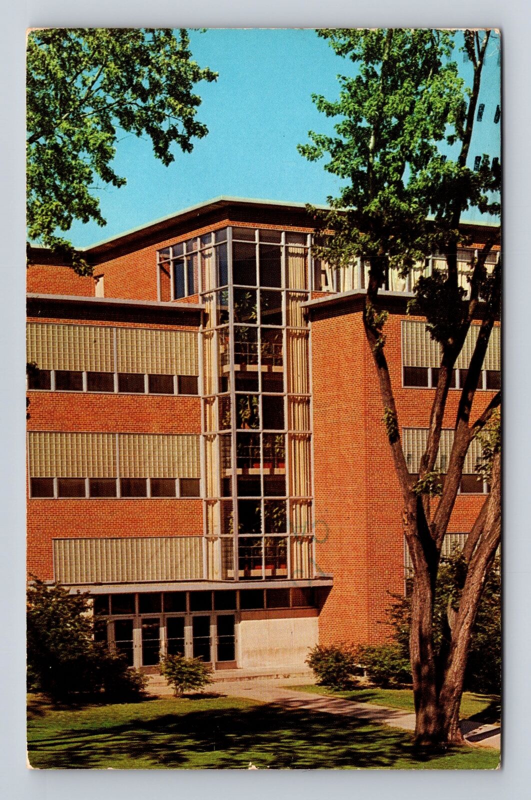Kalamazoo MI-Michigan, Western Michigan University, Vintage c1985 Postcard