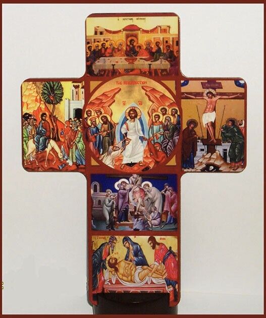 Cross Shaped Icon -Holy Week mosaic 5\