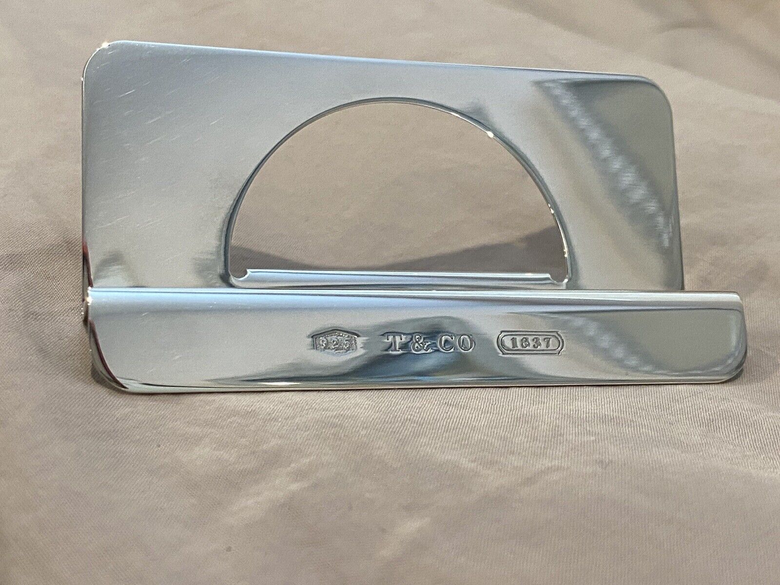 Tiffany & Co. Sterling Silver 1837 Business Card Holder