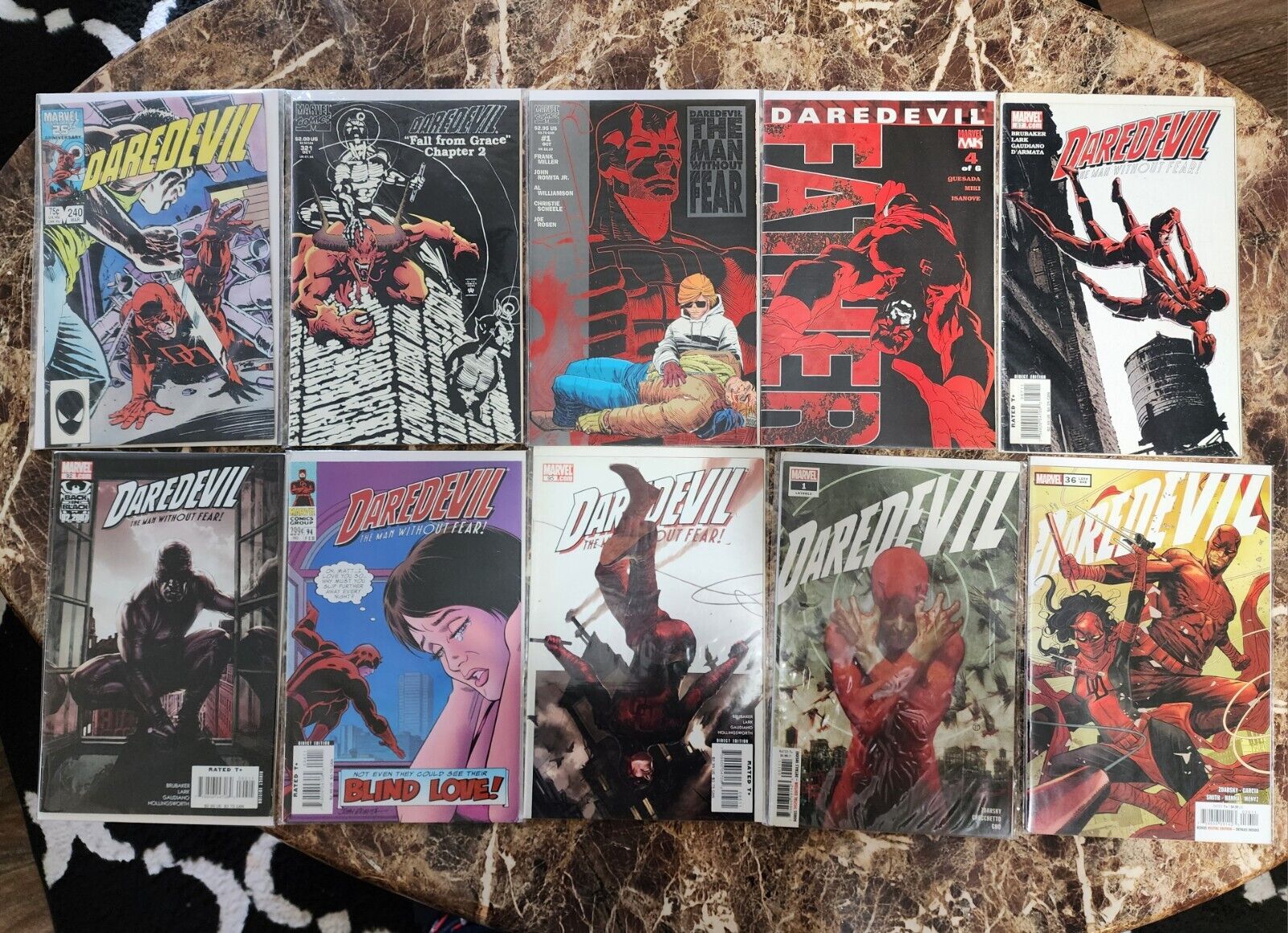 Daredevil Comic Book Lot of 10. Marvel. KEYS.