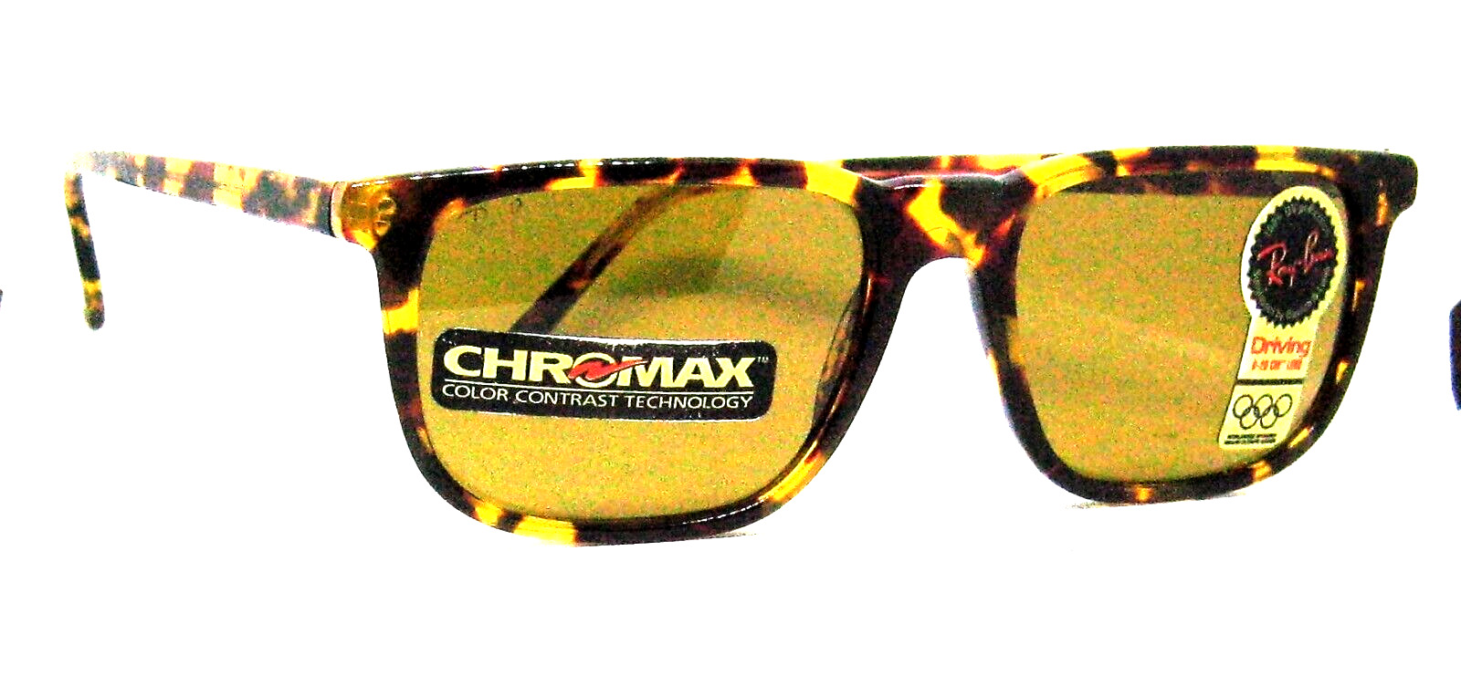 Ray-Ban USA Vintage NOS B&L Traditional Chromax W1702 Driving Srs New Sunglasses