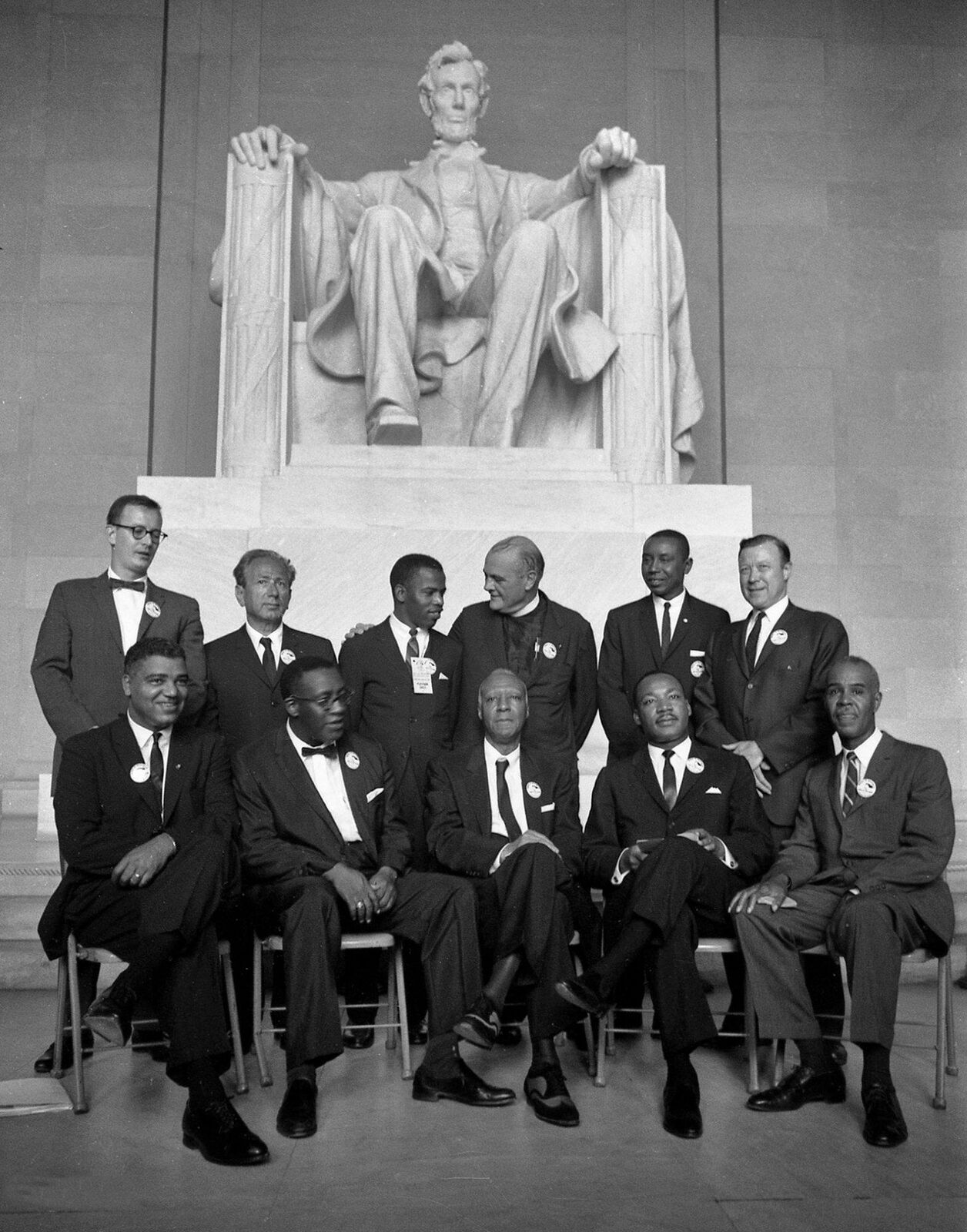 1963 JOHN LEWIS Martin L King & MARCH on WASHINGTON ORGANIZERS Photo  (206-k)