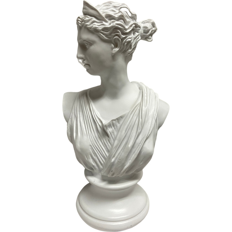 Artemis Greek Goddess Bust sculpture statue art décor head Italy bible RARE